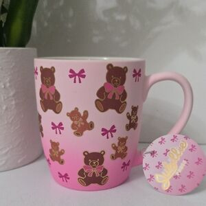 Jubillie Press Pink Teddy Bear Mug, NWT